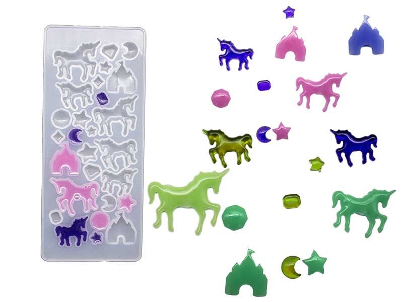 Epoksi Reçine At Objeler Anahtarlık Kolye Küpe Ucu Kalıbı EPK-429 - 1