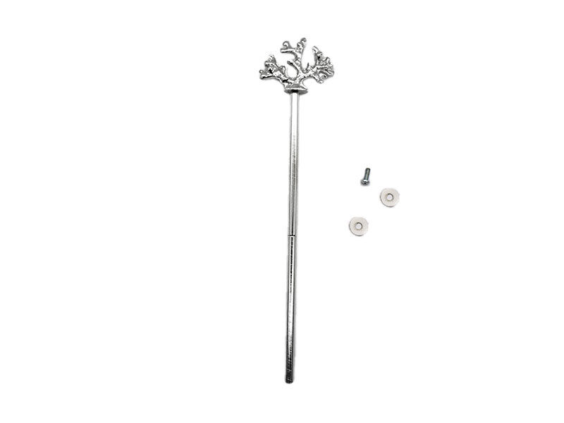 Epoksi Reçine Dallı Model Kek Standı Demiri Gümüş Renk - 3