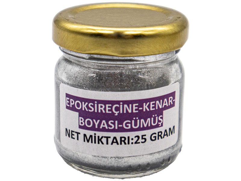 Epoksi Reçine Kenar Boyası Gümüş 25 GR - 2