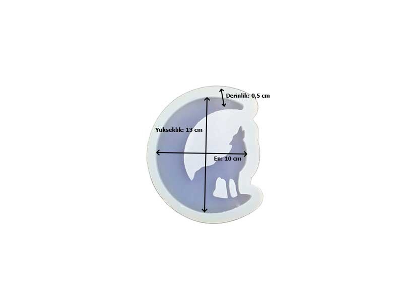 Epoksi Reçine Kurtlu Duvar Deseni Silikon Kalıbı EPK-365 - 2