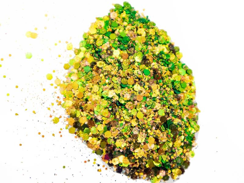 Fıstık Yeşili Holografik Glitter Epoksi Süsleme Aksesuarı 100 GR - 2