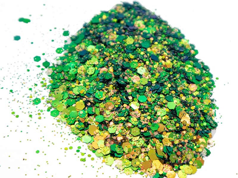 Fıstık Yeşili Holografik Glitter Epoksi Süsleme Aksesuarı 100 GR - Kimyacınız