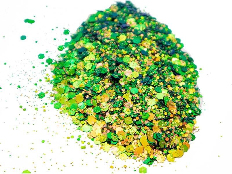 Fıstık Yeşili Holografik Glitter Epoksi Süsleme Aksesuarı 5 GR - Kimyacınız