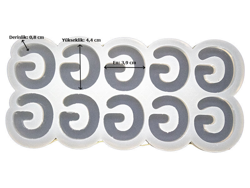G Harfi 10'lu Bubble Alfabe Epoksi Kalıbı EPK-740 - 3
