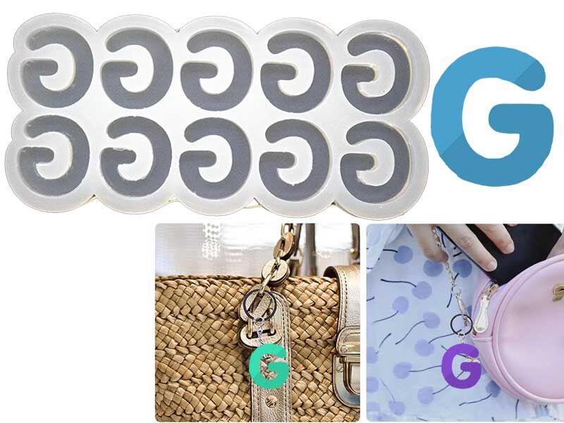 G Harfi 10'lu Bubble Alfabe Epoksi Kalıbı EPK-740 - 1
