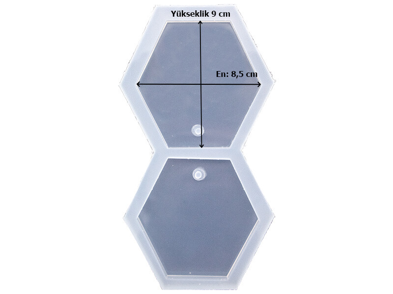 Ginko Altıgen Lokumluk Tepsi Epoksi Kalıbı EPK-802 - 4
