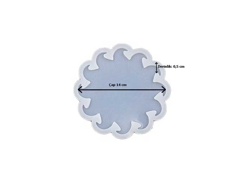 Güneş Model Bardak Altlığı Epoksi Kalıbı EPK-460 - 2