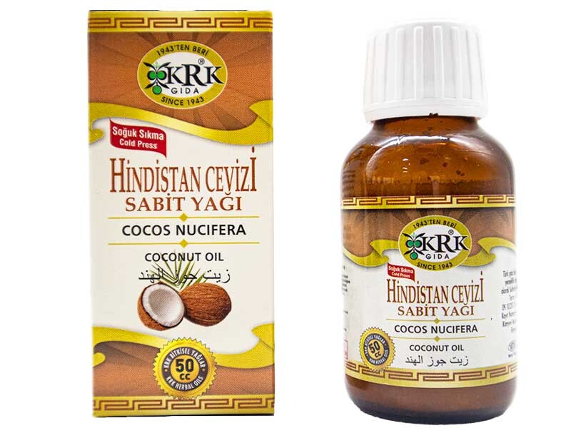 Hindistan Cevizi Sabit Yağı 50 CC 12 Adet - KRK GIDA
