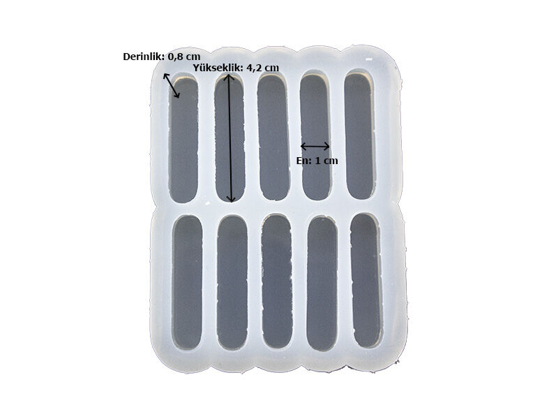 I Harfi 10'lu Bubble Alfabe Epoksi Reçine Kalıbı EPK-743 - 3