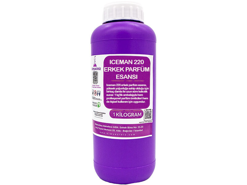 Iceman 220 Erkek Parfüm Esansı 1 KG - Kimyaciniz