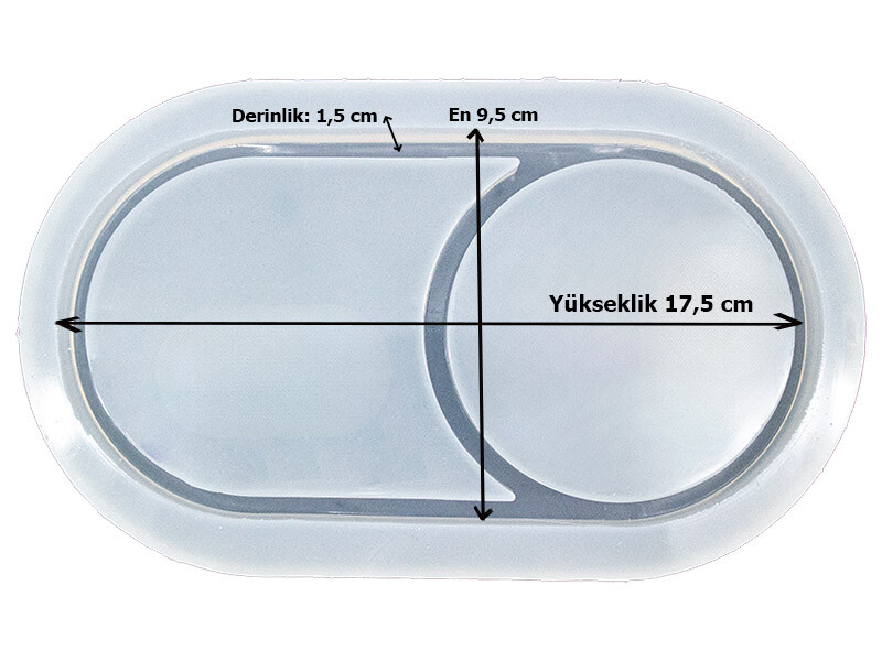 İki Bölmeli Terrazo Tabanlık Epoksi Kalıbı EPK-872 - 2