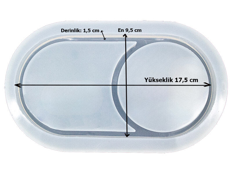 İki Bölmeli Terrazo Tabanlık Epoksi Kalıbı EPK-872 - 2