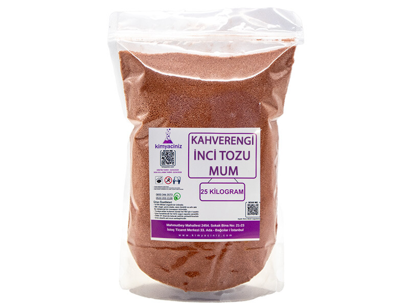 İnci Tozu Mum Kahverengi 25 KG - Kimyacınız