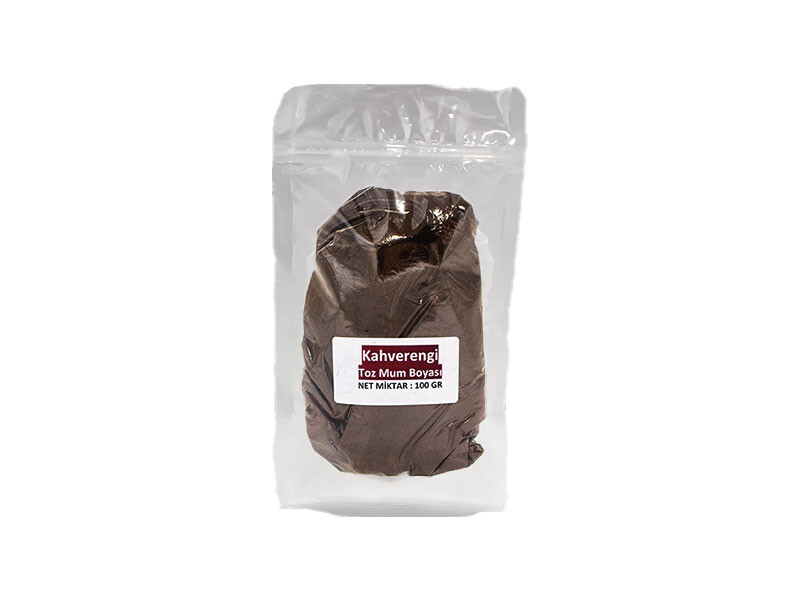 Kahverengi Toz Mum Boyası 100 GR - Kimyacınız