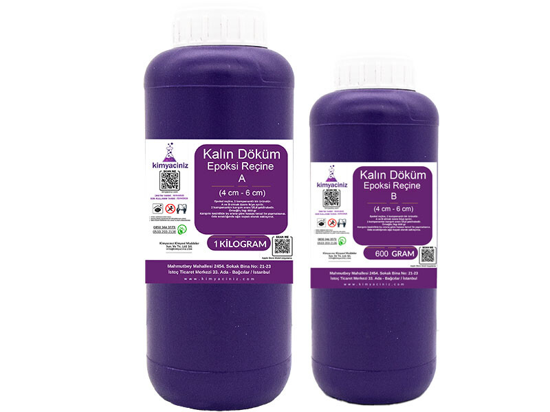 Kalın Döküm Epoksi Reçine 1,6 KG - Kimyacınız