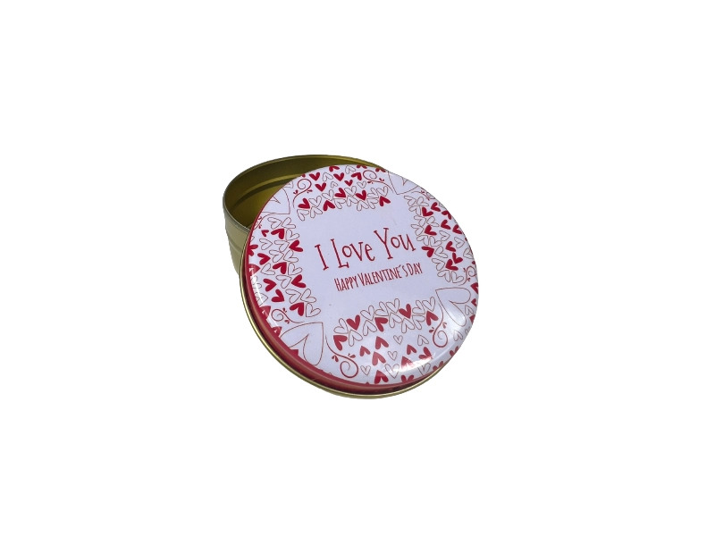 Kalpli I Love You Yazılı - Metal Mum Kabı 75 CC - 10 Adet - Kimyacınız