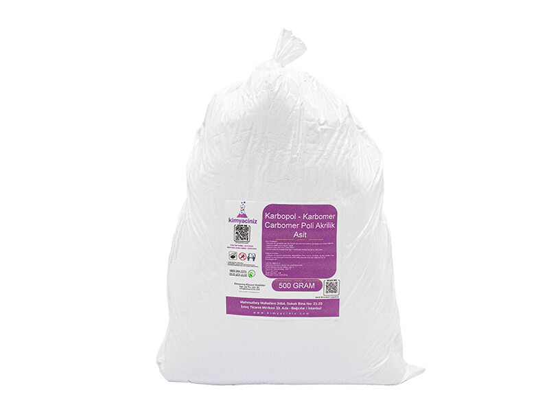Karbopol - Karbomer - Carbomer Poli Akrilik Asit 500 GR - Kimyacınız