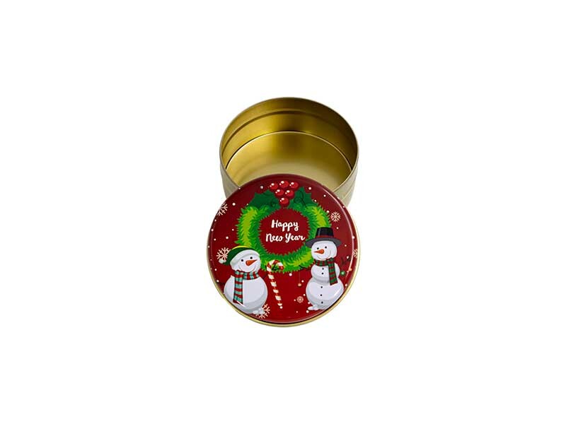 Kardan Adam Happy New Year Metal Mum Kabı - 100 Adet 75 CC - Kimyacınız