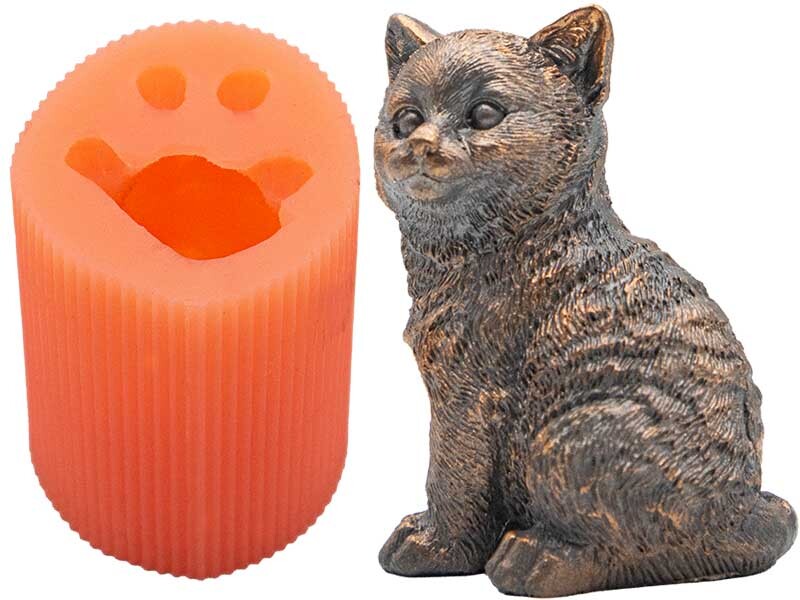 Kedi Silikon Mum Kalıbı M-234 - Kimyacınız