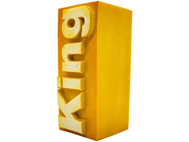 King Yazılı Silikon Mum Kalıbı M-04 - 2