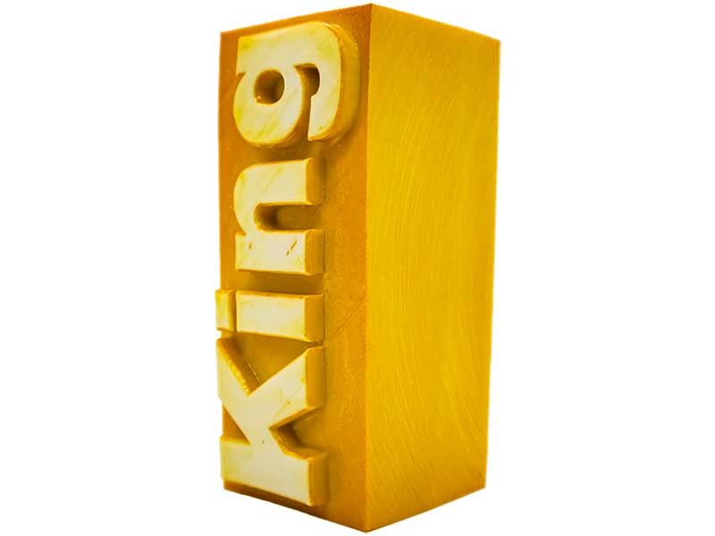 King Yazılı Silikon Mum Kalıbı M-04 - 2