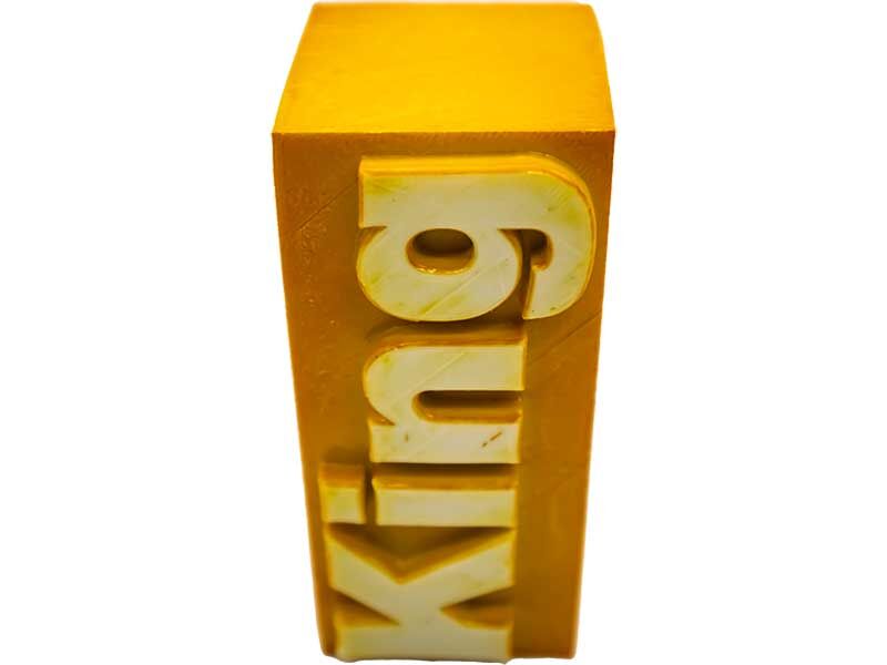 King Yazılı Silikon Mum Kalıbı M-04 - 6