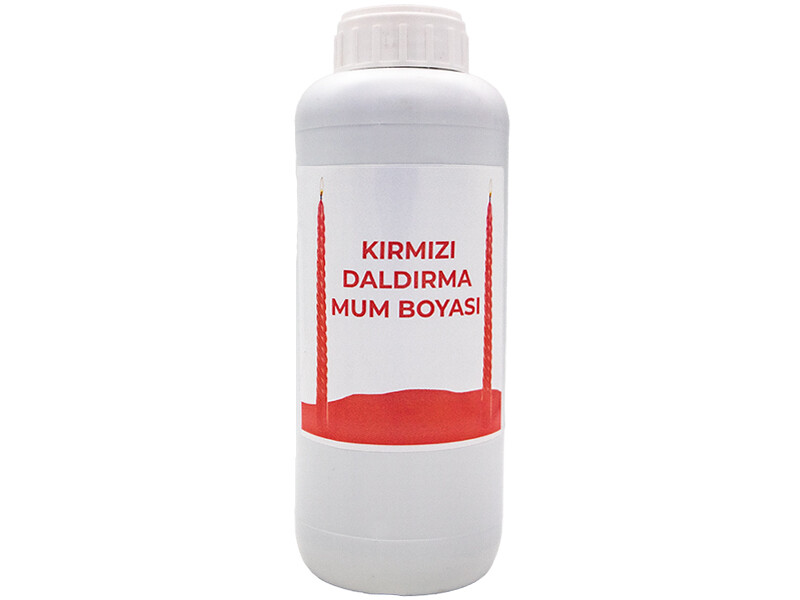 Kırmızı Daldırma Sıvı Mum Boyası 1 LT - Kimyacınız