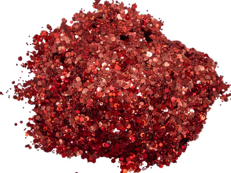 Kırmızı Glitter Sim Epoksi Süsleme Aksesuarı 100 GR - Kimyacınız