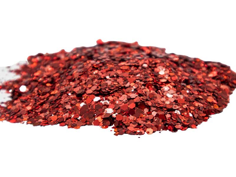 Kırmızı Glitter Sim Epoksi Süsleme Aksesuarı 100 GR - 2