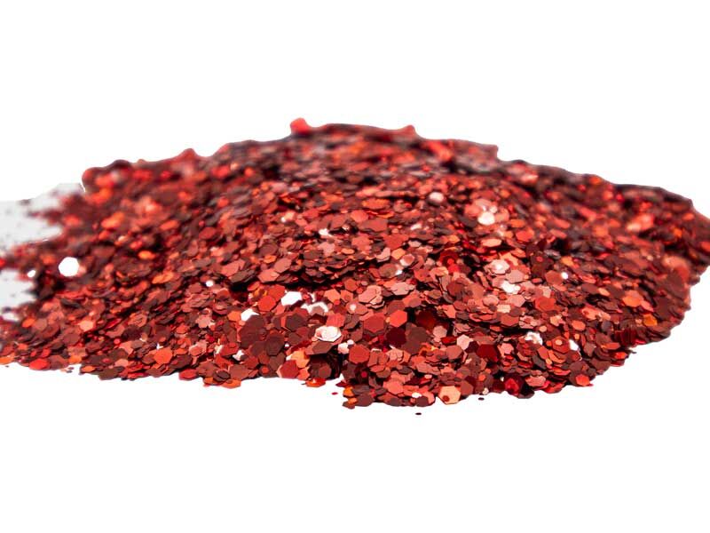 Kırmızı Glitter Sim Epoksi Süsleme Aksesuarı 100 GR - 2