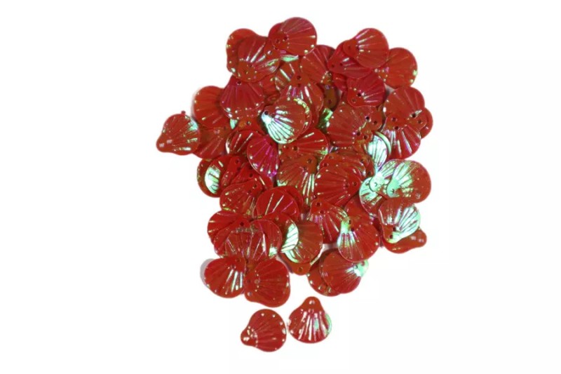 Kimyacınız - Kırmızı İstiridye Desenli Epoksi Reçine Süsleme Aksesuarı 6 GR