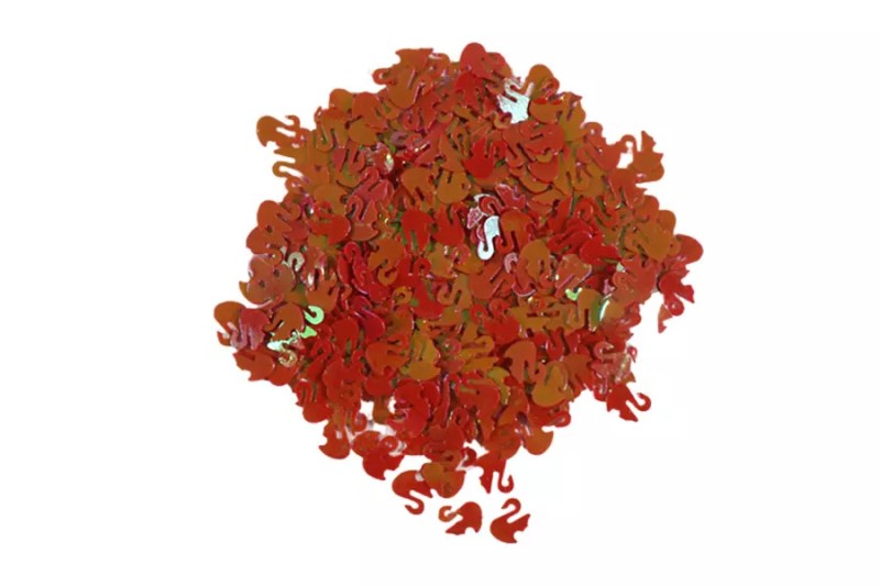 Kimyacınız - Kırmızı Kuğu Desenli Epoksi Reçine Süsleme Aksesuarı 5 GR