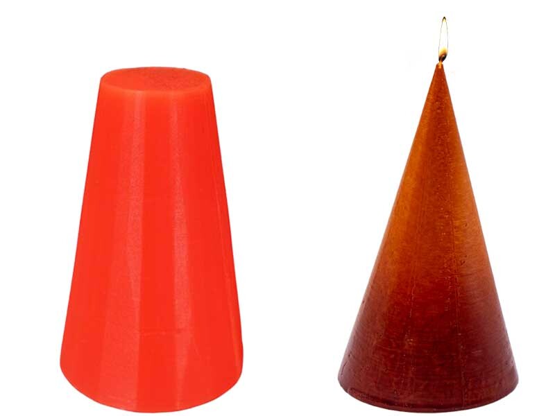 Konik Silikon Mum Kalıbı M-52 - 7