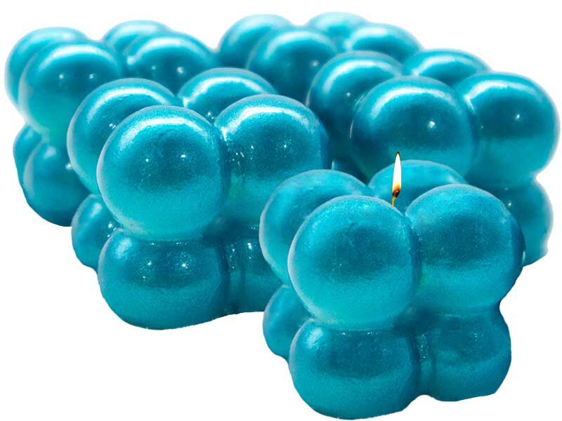 Küçük 4'lü Bubble Silikon Mum Kalıbı M-186 - 7