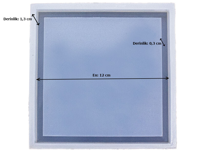 Küçük Kare Terrazo Tabanlık Epoksi Reçine Kalıbı EPK-658 - 2