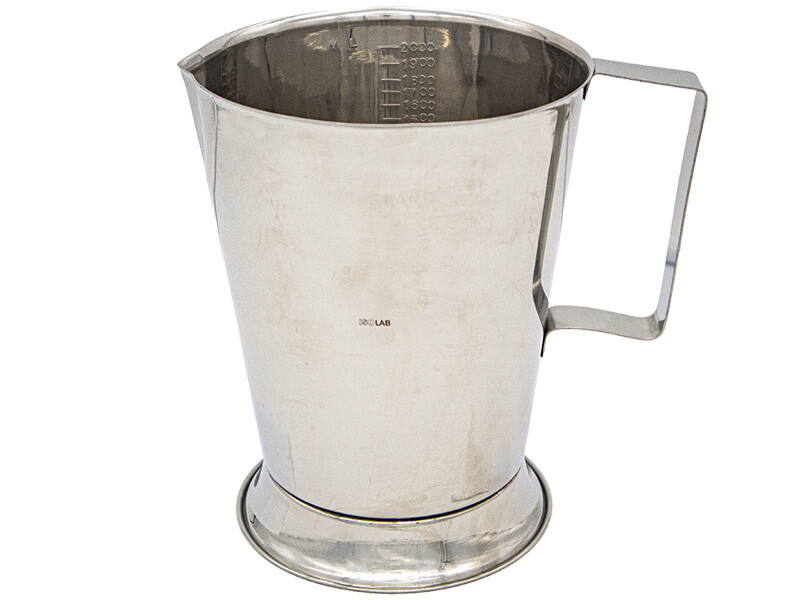 Kulplu Paslanmaz Çelik Beher 2000 ML - 1