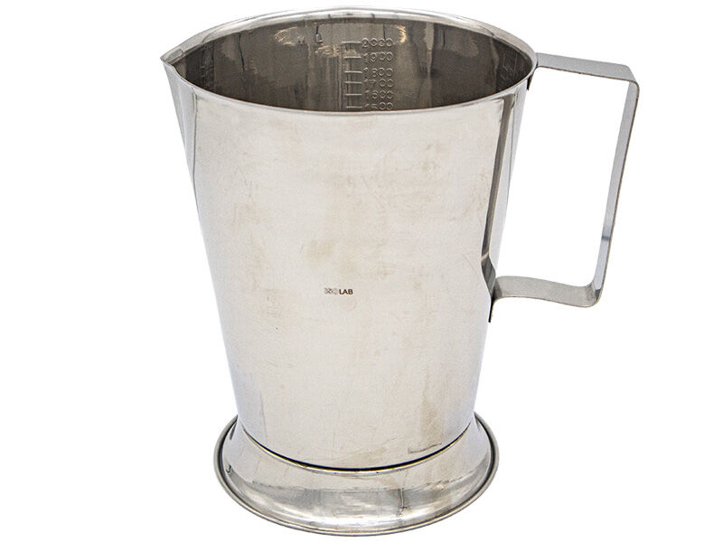 Kulplu Paslanmaz Çelik Beher 2000 ML - 1