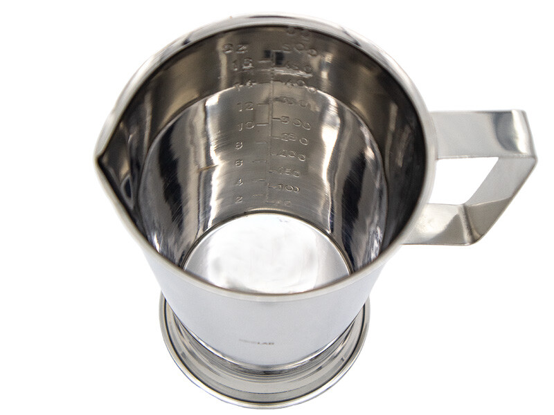 Kulplu Paslanmaz Çelik Beher 500 ML - 2