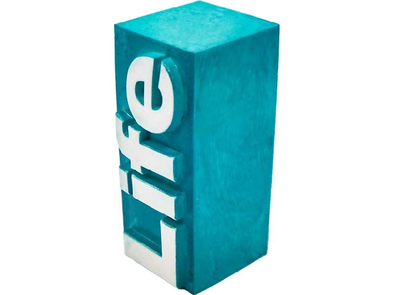 Life Yazılı Silikon Mum Kalıbı M-07 - 3