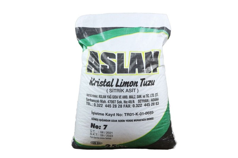 Limon Tuzu Sitrik Asit - Parça 25 KG - Kimyacınız