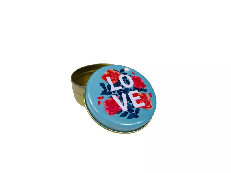 LOVE Desen - Metal Mum Kabı 75 CC - 10 Adet - Kimyacınız