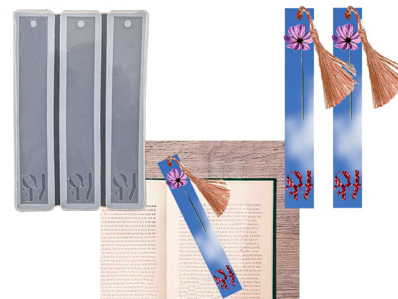 Love Yazılı 3 lü Kitap Ayracı Epoksi Kalıbı EPK-799 - Kimyacınız