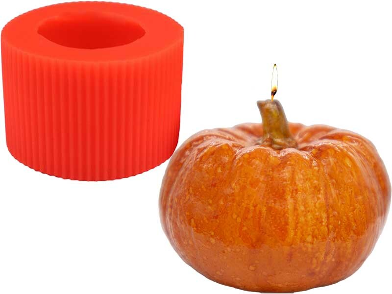 Mini Kabak Silikon Mum Kalıbı M-48 - 6