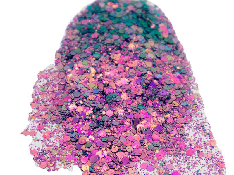 Mor Holografik Glitter Epoksi Süsleme Aksesuarı 5 GR - 2