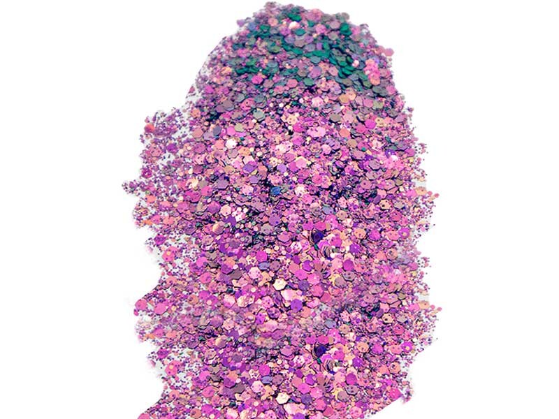 Mor Holografik Glitter Epoksi Süsleme Aksesuarı 5 GR - 3