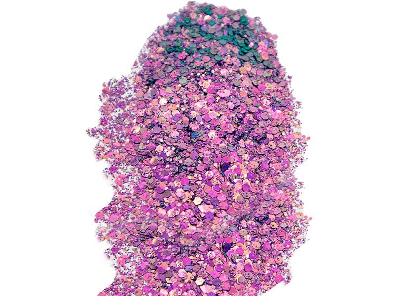 Mor Holografik Glitter Epoksi Süsleme Aksesuarı 5 GR - 3