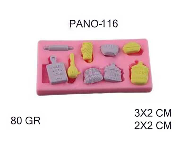 Mutfak Gereçleri Seti Silikon Kalıbı - PANO 116 - Kimyacınız