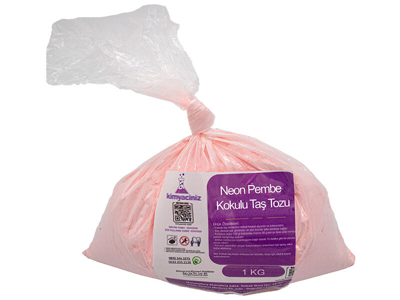 Neon Pembe Taş Tozu 1 KG - Kimyacınız
