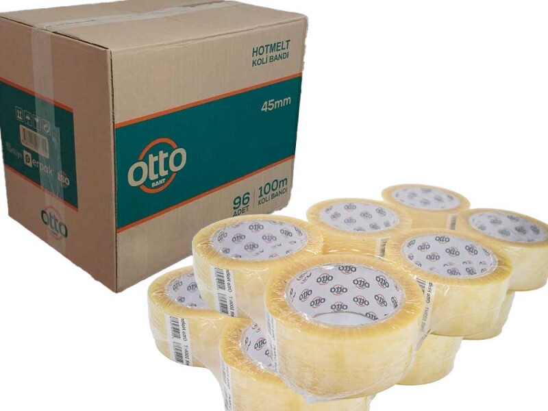 Otto Koli Bandı Hotmelt 45 Mm X 100 Mt 96 Adet Şeffaf - Diğer
