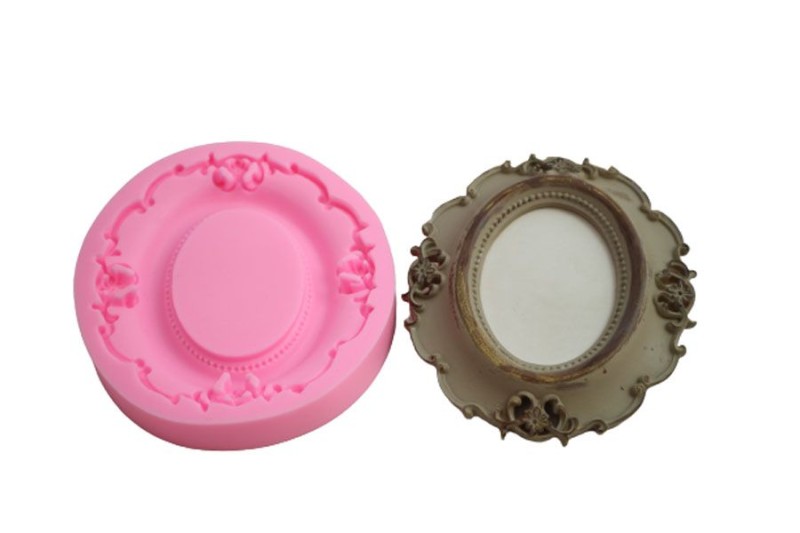Kimyacınız - Oval Çerçeve Silikon Kalıbı ÇE-33